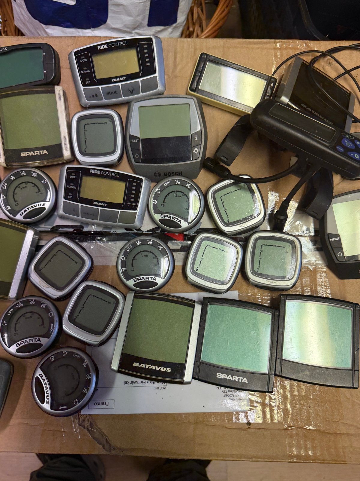 Partij fietscomputers/displays (o.a. Sparta, Batavus, Bosch), Ophalen of Verzenden, Zo goed als nieuw