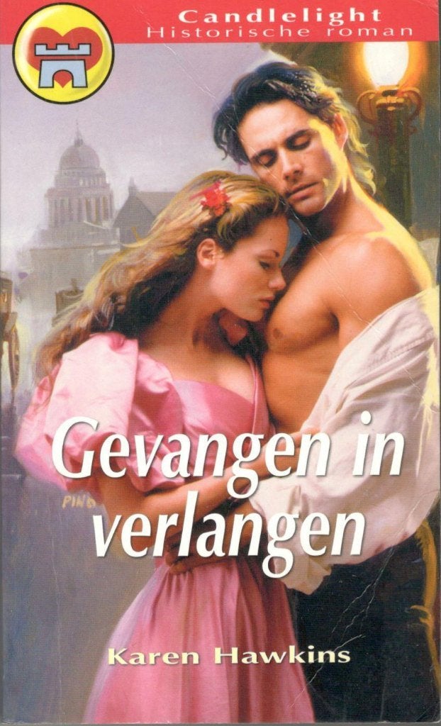Karen Hawkins - Gevangen in verlangen / Candlelight nr 843., Ophalen of Verzenden, Gelezen