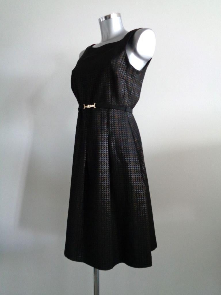 Expresso jurk, maat 38 met gouden ceintuur, NIEUW, kaartje, Kleding | Dames, Jurken, Maat 38/40 (M), Expresso, Zwart, Nieuw