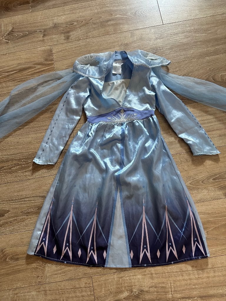 Verkleedjurk Elsa Frozen, Ophalen, Gebruikt, 122 t/m 128, Meisje
