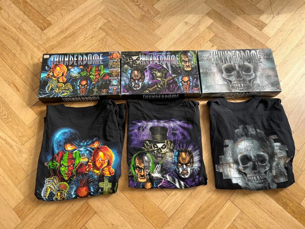 Thunderdome Best of 96 97 98 Shirt Longsleeve Boxes, Kleding | Heren, T-shirts, Zo goed als nieuw, Zwart, Ophalen