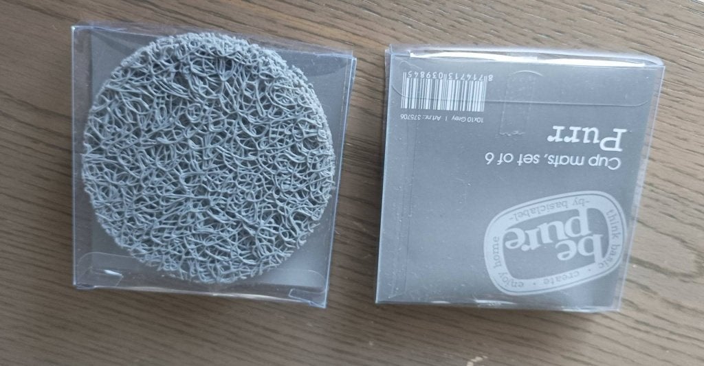 Nieuwe Purr onderzetters, set van 12 stuks, Overige typen, Ophalen of Verzenden, Nieuw, Grijs