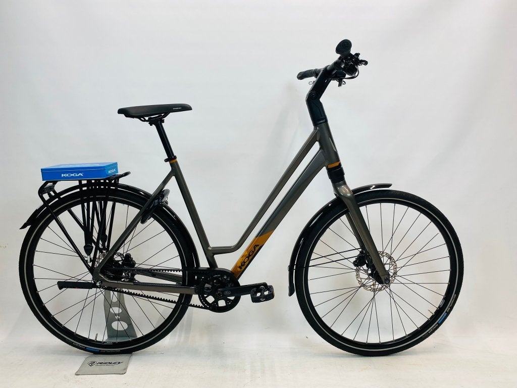 KOGA F3 6 0 damesfiets L-57cm – ALFINE 11 – riemaandrijving, Overige merken, Versnellingen, Zo goed als nieuw, Schijfrem