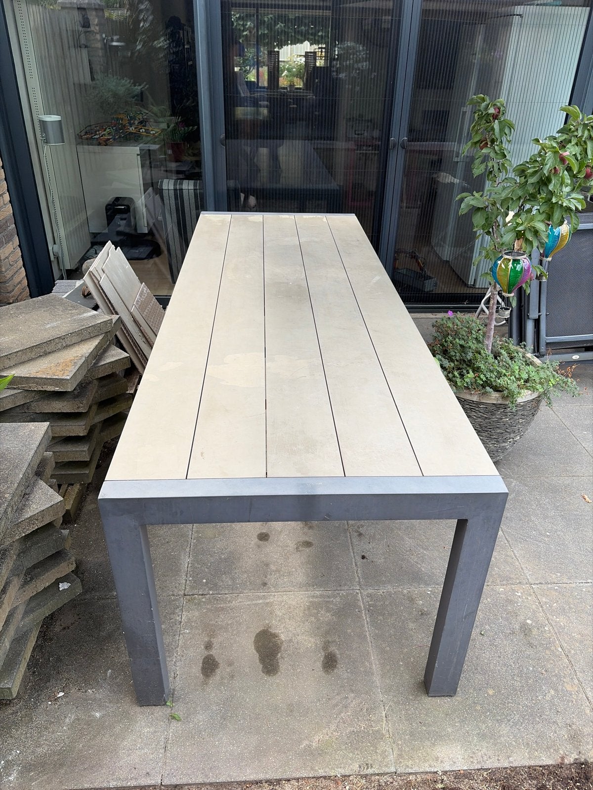 Bois Le Duc Tuintafel, Ophalen, Gebruikt, Rechthoekig, Overige materialen