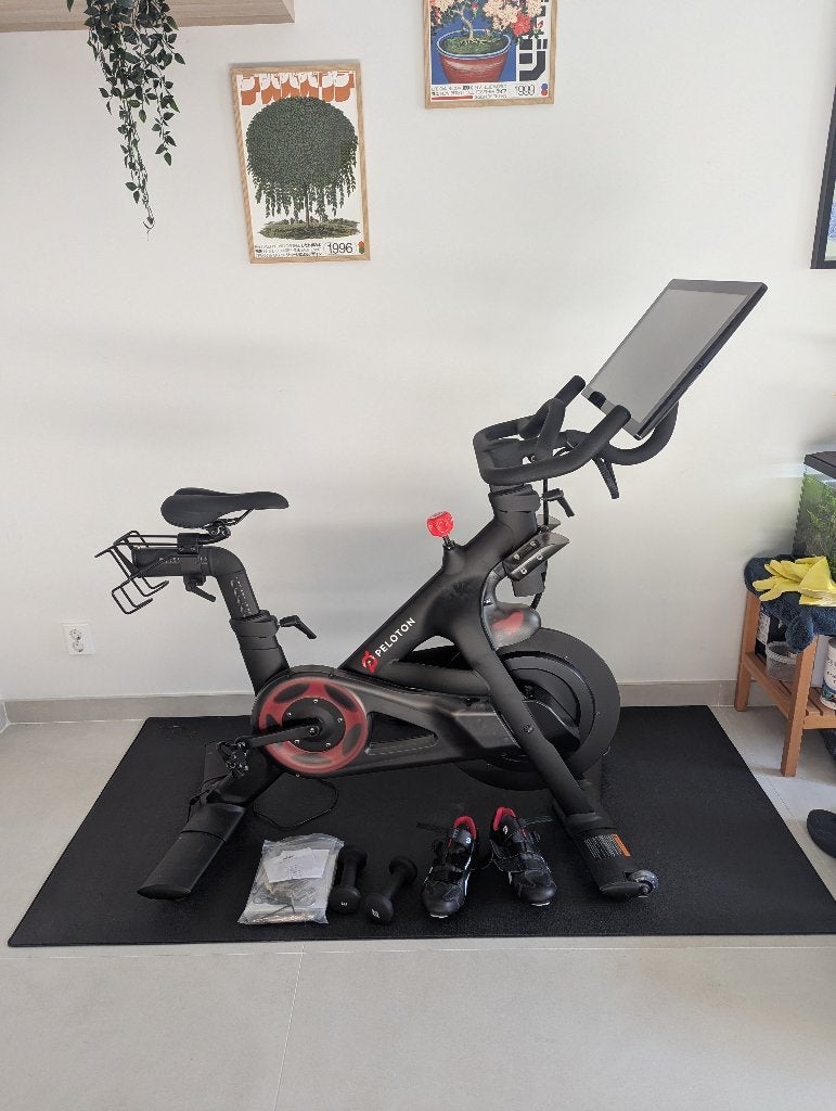 Peloton Training Fiets, Sport en Fitness, Fitnessapparatuur, Ophalen, Benen, Zo goed als nieuw, Metaal