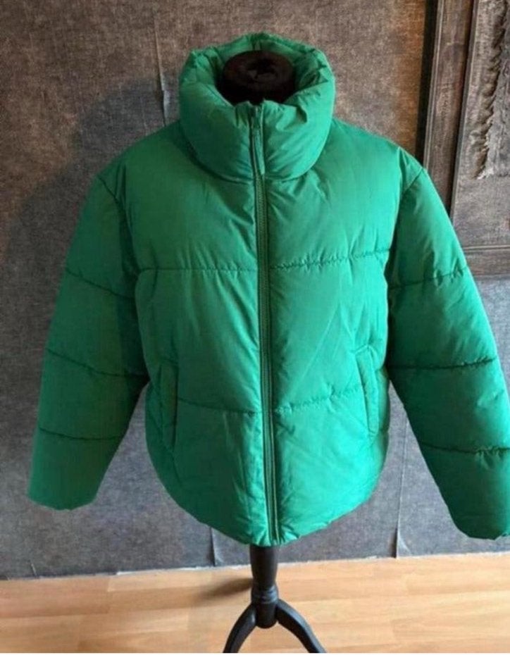 Clockhouse gave appeltjesgroene warme puffer winterjas mt 44, Kleding | Dames, Jassen | Winter, Nieuw, Maat 42/44 (L), Groen, Ophalen of Verzenden