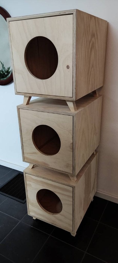 Lelijk plastic kattenbak ?? Luxe 100% hout handmade ombouw!, 6065ch 7, Segers houtwerken, Bartsegers@gmail.com, Nieuw