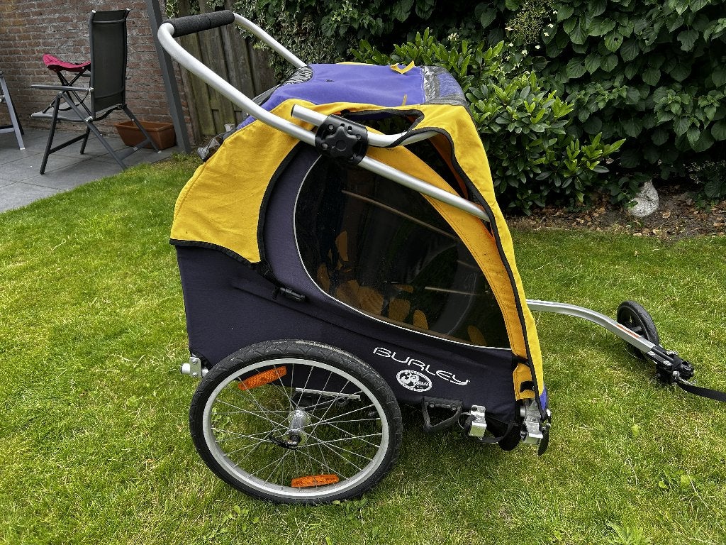 Burley fietskar voor 2 kinderen en/of bagage, Ophalen, Gebruikt, Opvouwbaar, Burley