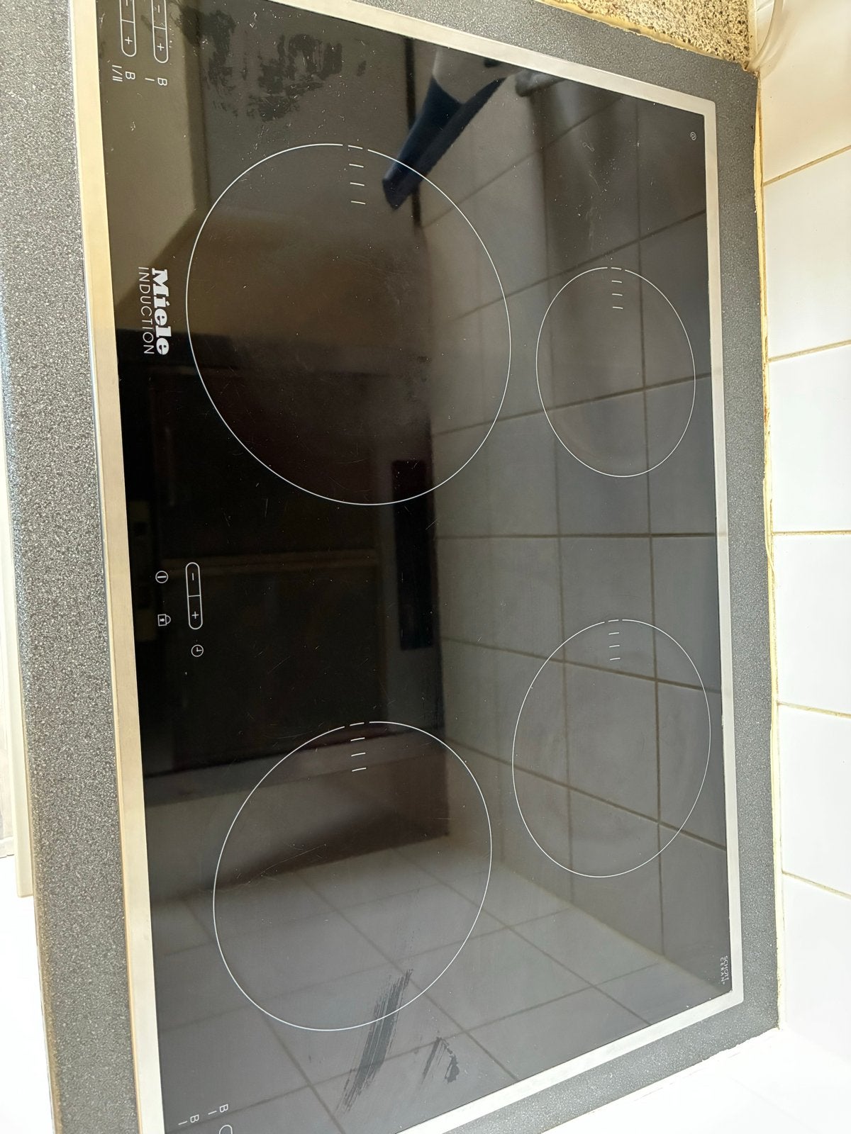 Miele KM 5951 EDST/EU1 Inductiekookplaat - Gebruikt, Witgoed en Apparatuur, Kookplaten, Ophalen, Gebruikt, 4 kookzones, Inbouw