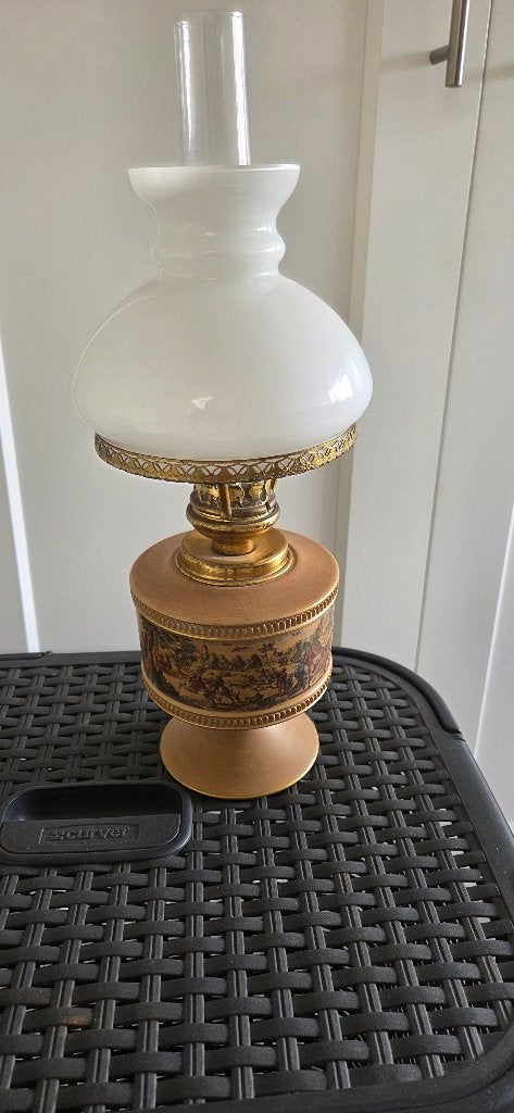 schermerlamp, Ophalen, Gebruikt, Goud, 25 cm
