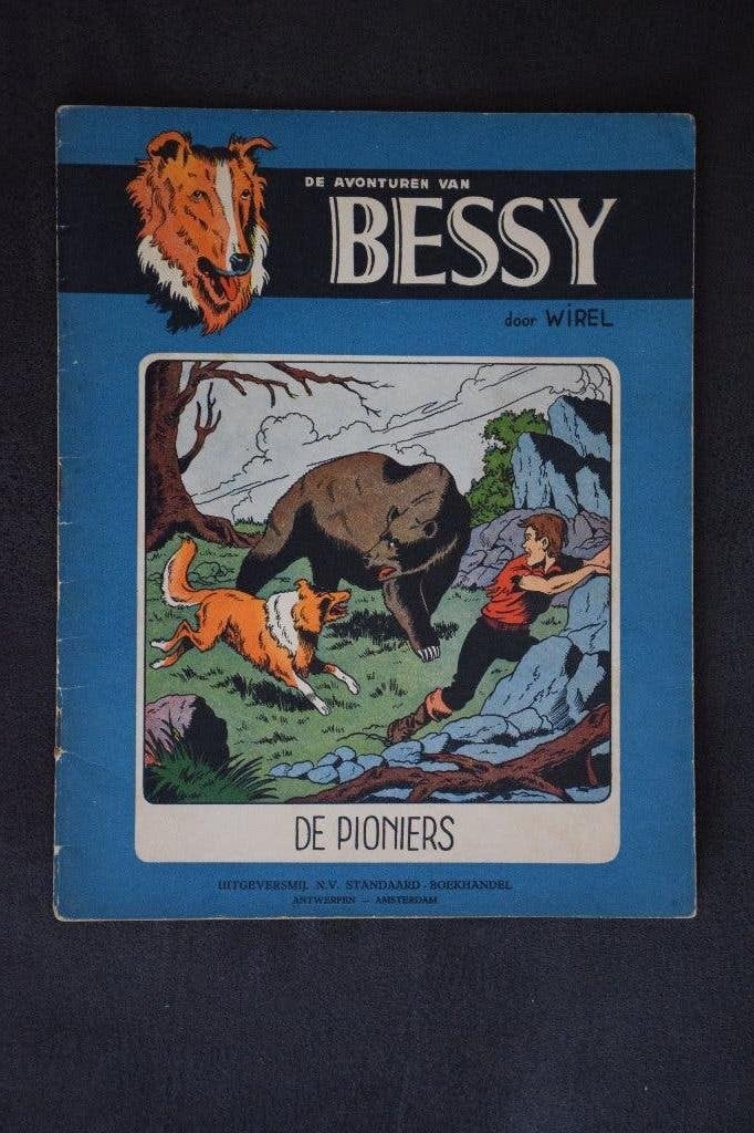Bessy w vandersteen Wirel 1 druk 1954 De Pioniers, Willy Vandersteen, Eén stripboek, Ophalen of Verzenden, Zo goed als nieuw