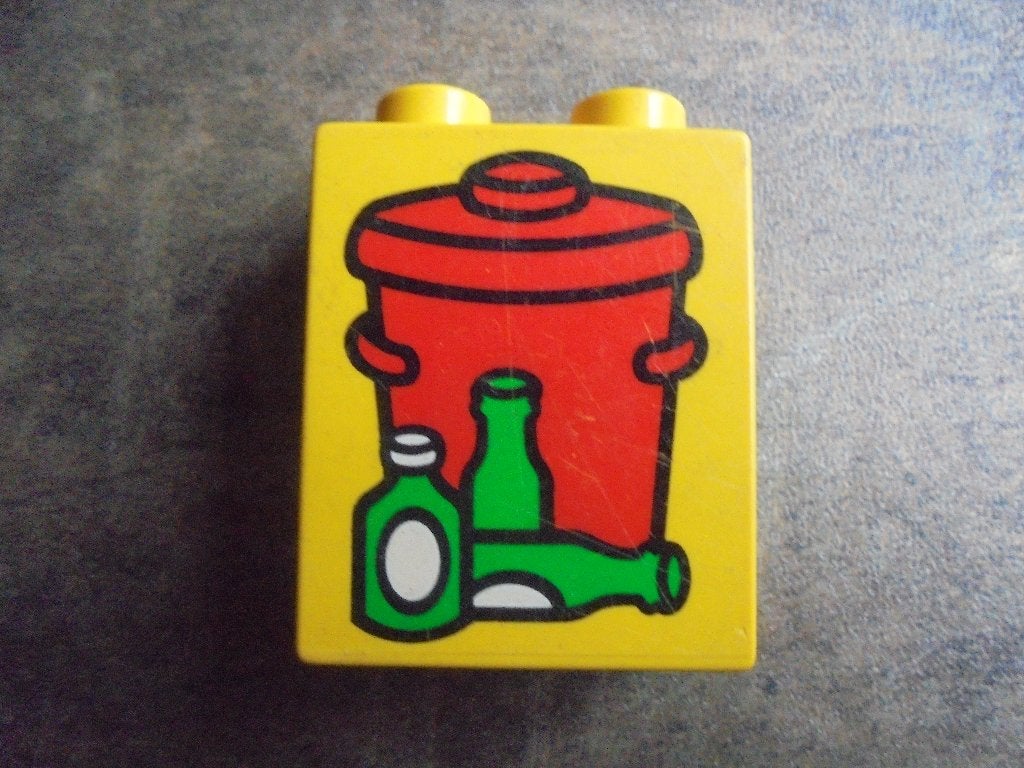 Lego Duplo Brick 1x2x2 (zie foto's), Ophalen of Verzenden, Gebruikt, Losse stenen, Duplo