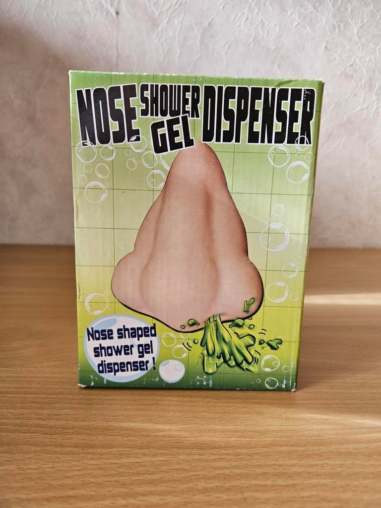 Zeep showergel dispenser in de vorm van een neus, Ophalen of Verzenden, Nieuw, Fopartikel