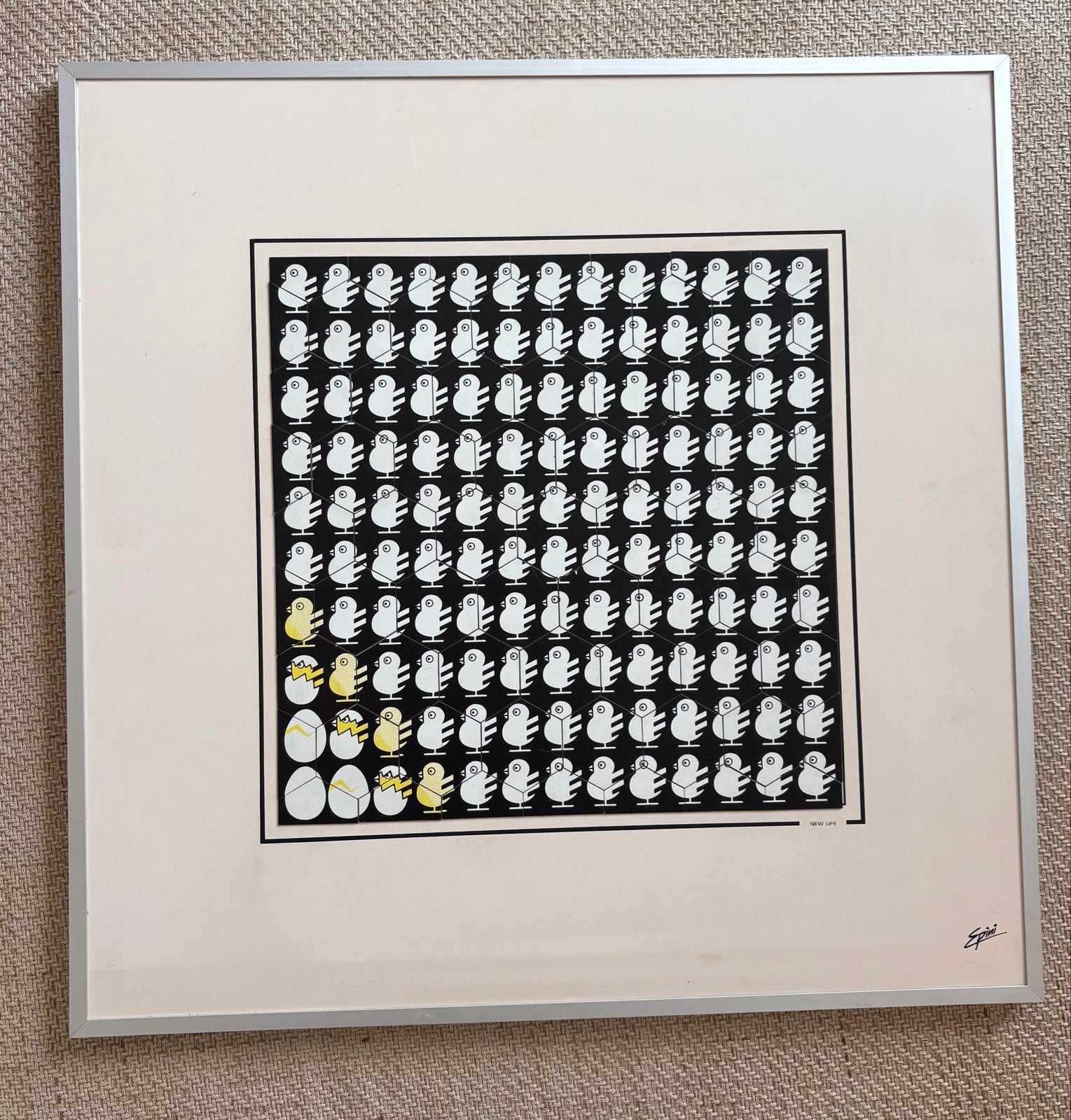 Vintage Epini "New Life" magnetische kunstpuzzel - jaren 80, Ophalen of Verzenden