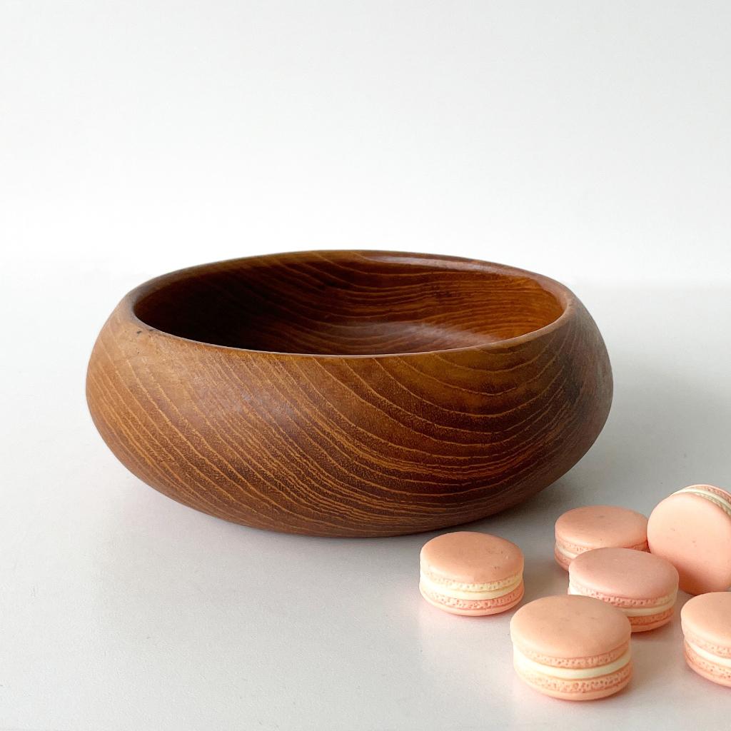 vintage Deens design teak SCHAALTJE MidCentury Scandinavisch, Gebruikt, Schaal, Rond, Ophalen of Verzenden