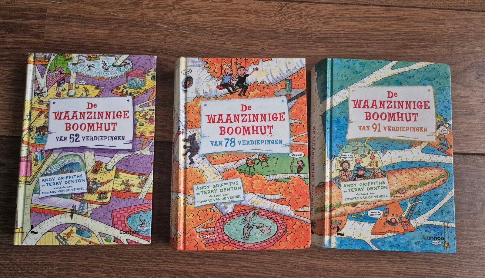 3 hardcover boeken Waanzinnige boomhut, Boeken, Ophalen, Gelezen, Andy Griffiths en Terry Denton