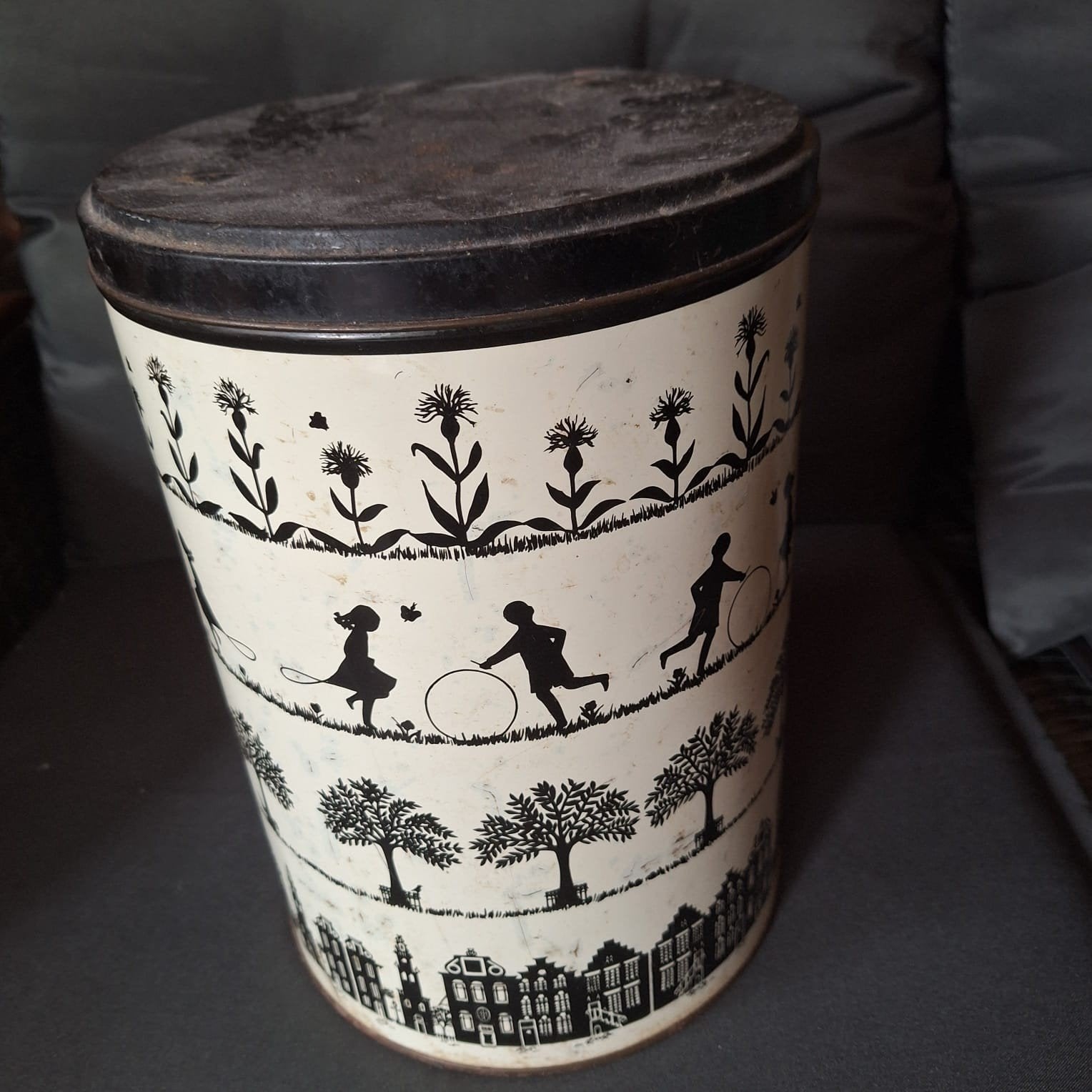 Vintage Tomado blik, Ophalen of Verzenden, Rechthoekig, Riet