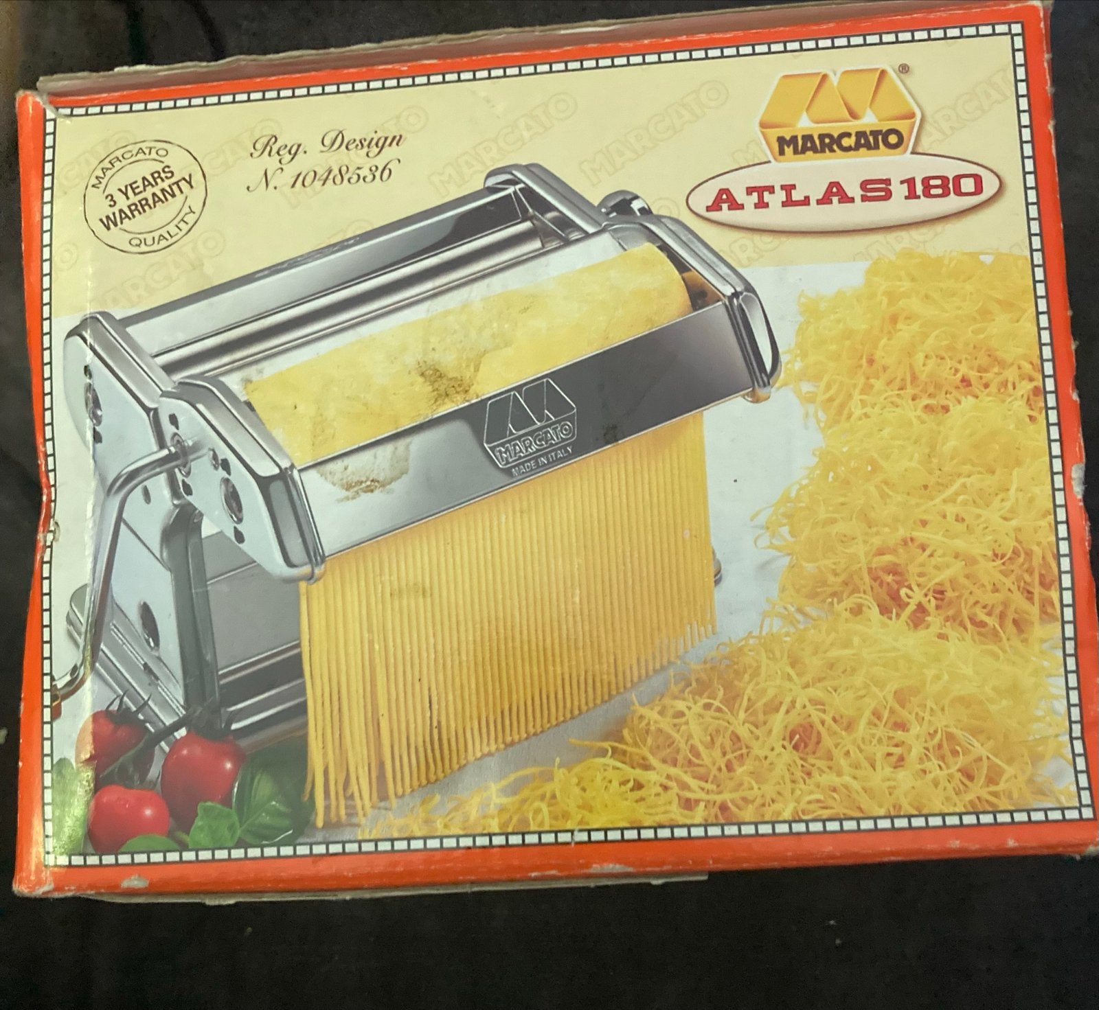 Marcato Atlas 180 Pastamachine - Nieuw in doos, Ophalen, Metaal, Pastamachine, Overige merken