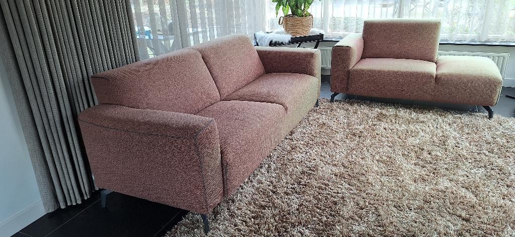 Bank+divan+hocker, Ophalen, Gebruikt, Stof