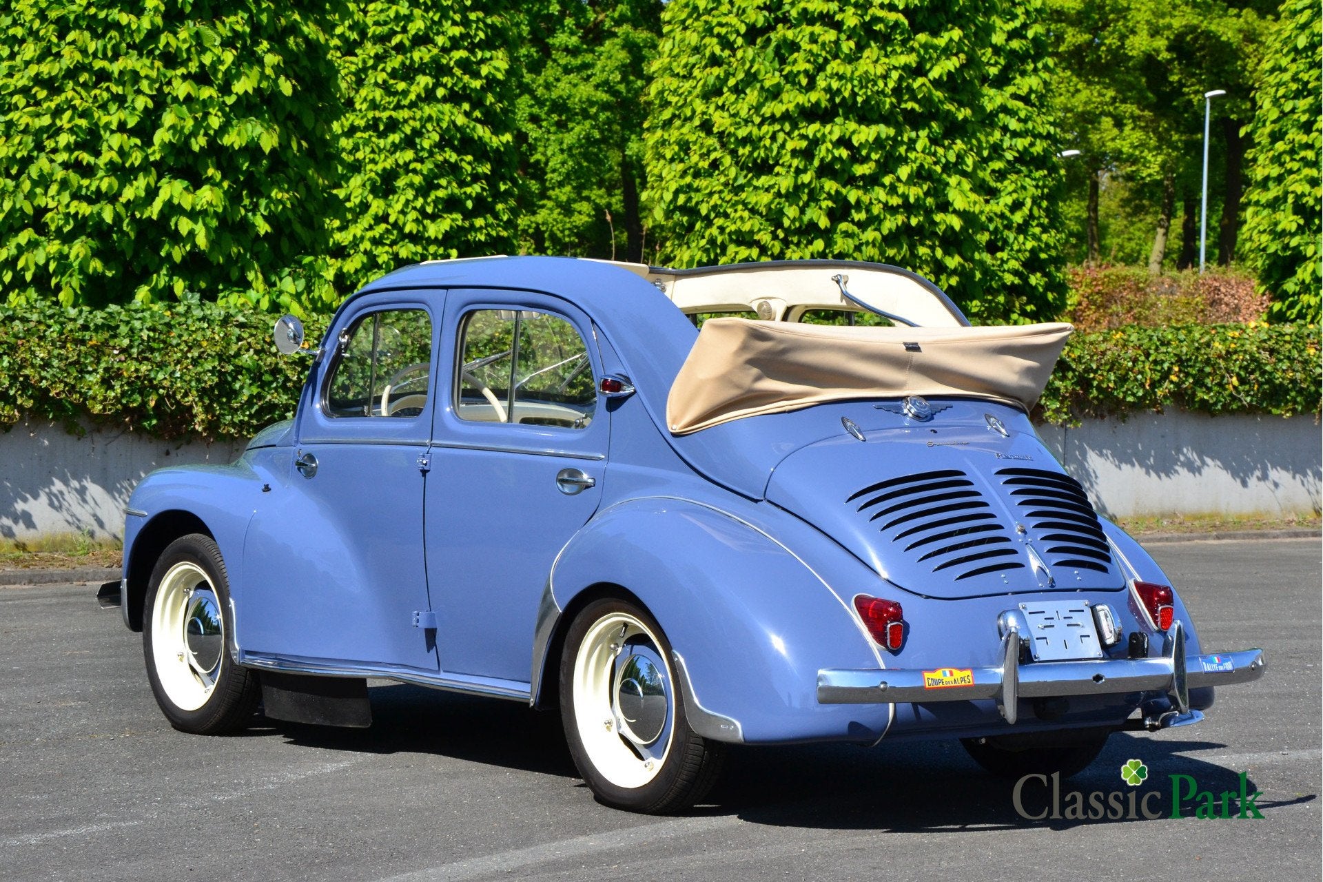 Renault 4CV Découvrable & remorque monoroue Erde (bj 1954), foto 9