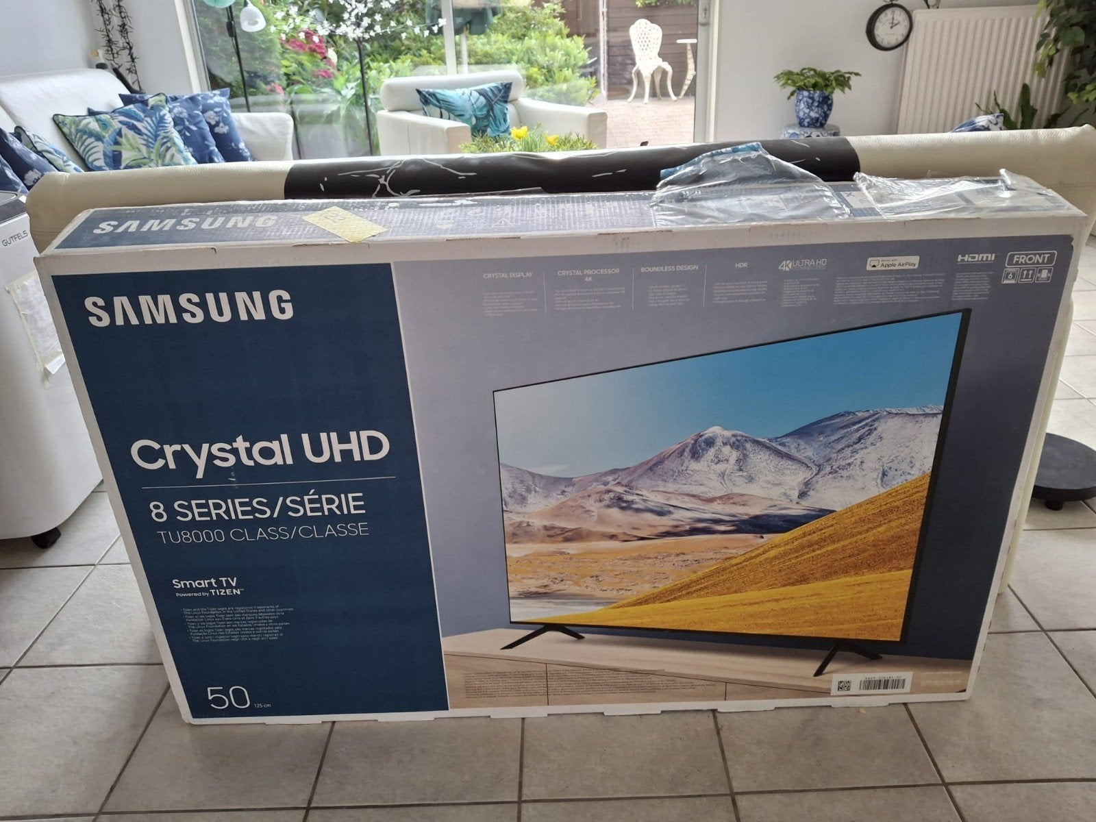 Samsung 50" Crystal UHD Smart TV met strepen op het scherm, Ophalen of Verzenden, 100 cm of meer, 50 Hz, Samsung