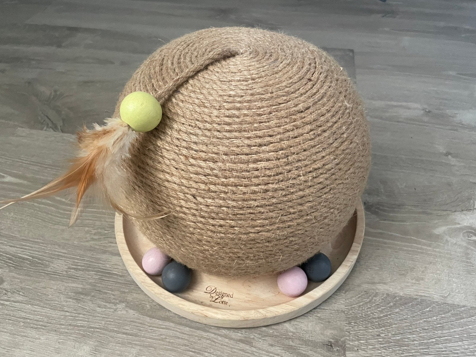 Houten krabbal - Designed By Lotte, Ophalen of Verzenden, Zo goed als nieuw, Overig speelgoed