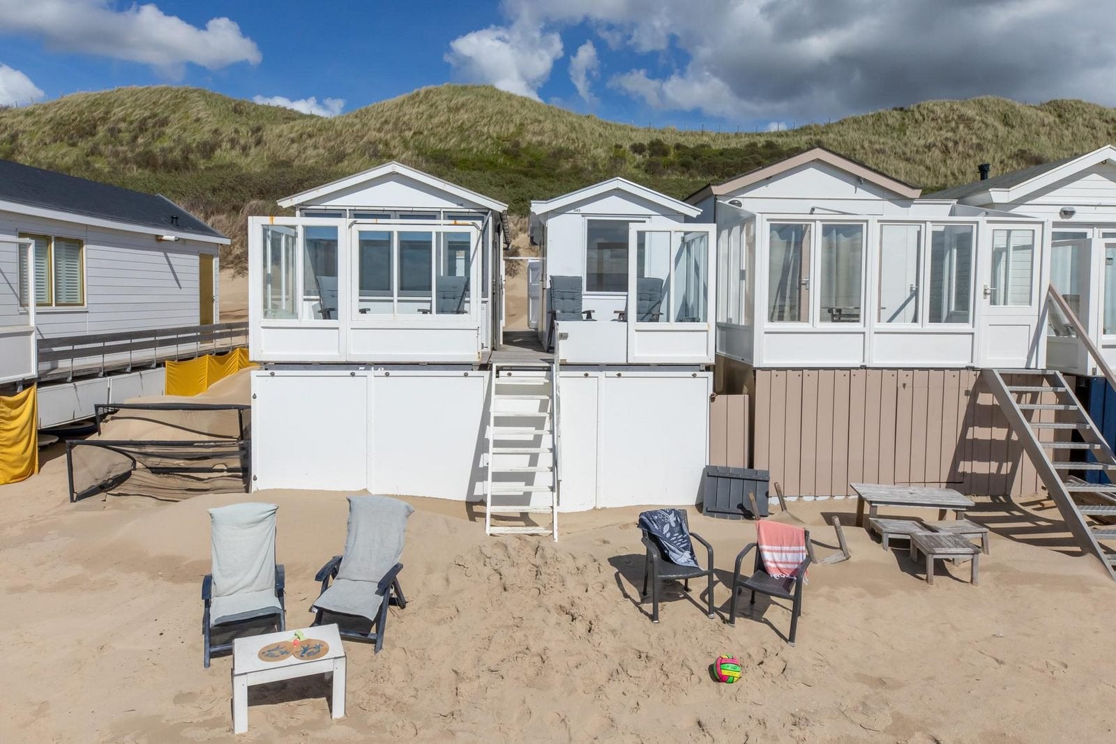 UNIEK DUBBEL SLAAPSTRANDHUISJE TE KOOP KANS VOOR TINY HOUSE,, Ophalen, Tuinhuis, 500 cm of meer, Hout