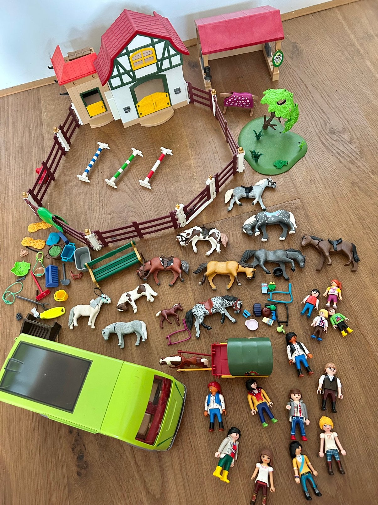 Playmobil 6927 ponyranch manege stal ponypark paarden, Ophalen of Verzenden, Zo goed als nieuw