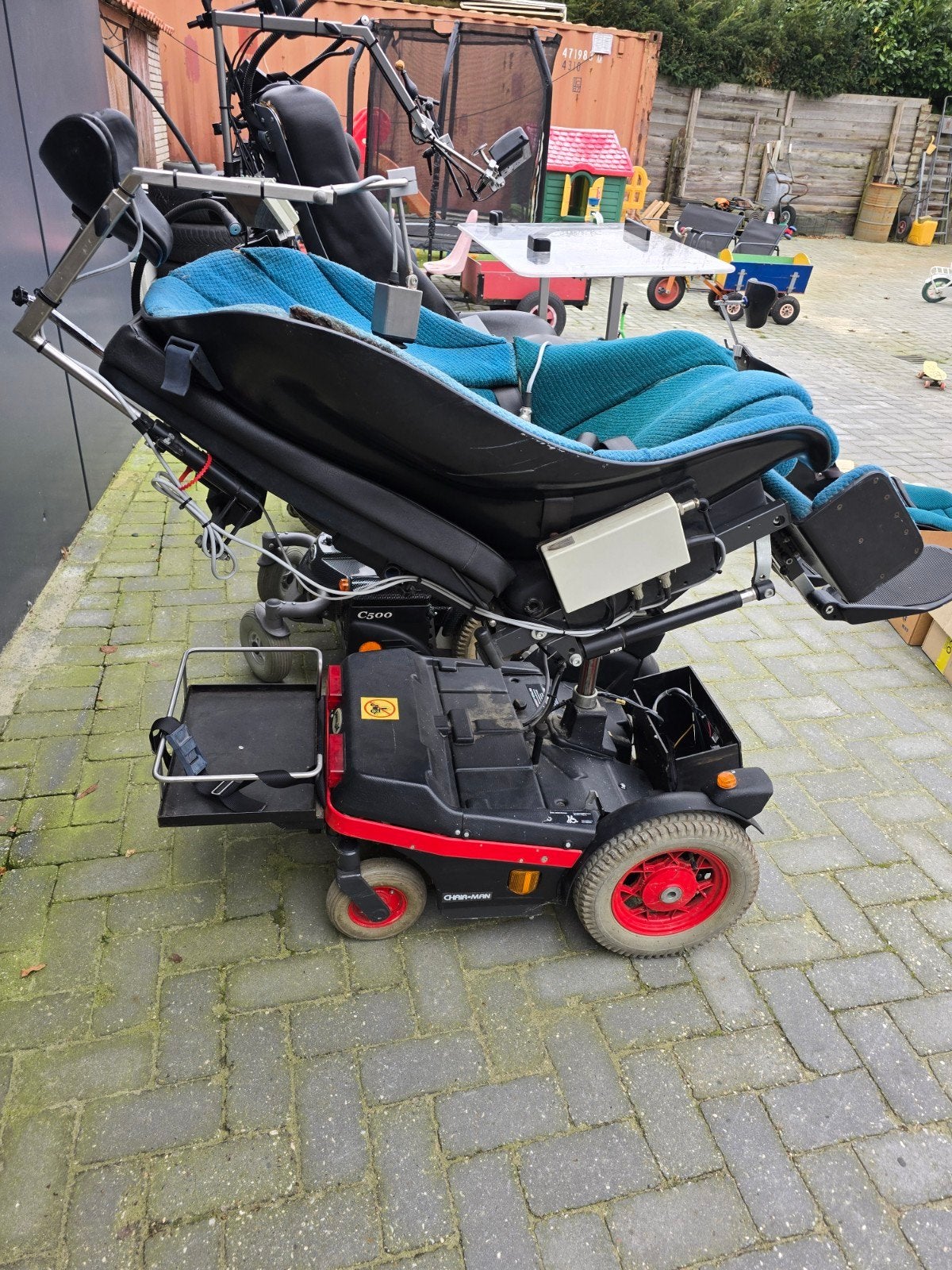 Elektrische rolstoel met veel accessoires € 250 euro, Diversen, Rolstoelen, Ophalen, Gebruikt, Elektrische rolstoel