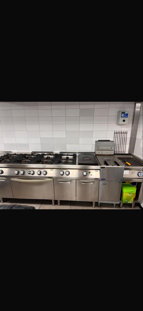 Complete Horeca Keuken: Frituur, Kookstel, Wok & Grill, Ophalen, Gebruikt, Fornuis, Frituur en Grillen