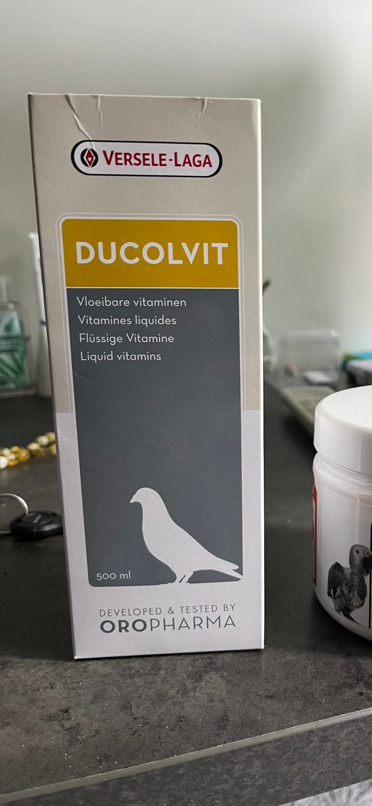 vitaminecomplex voor duiven, Ophalen