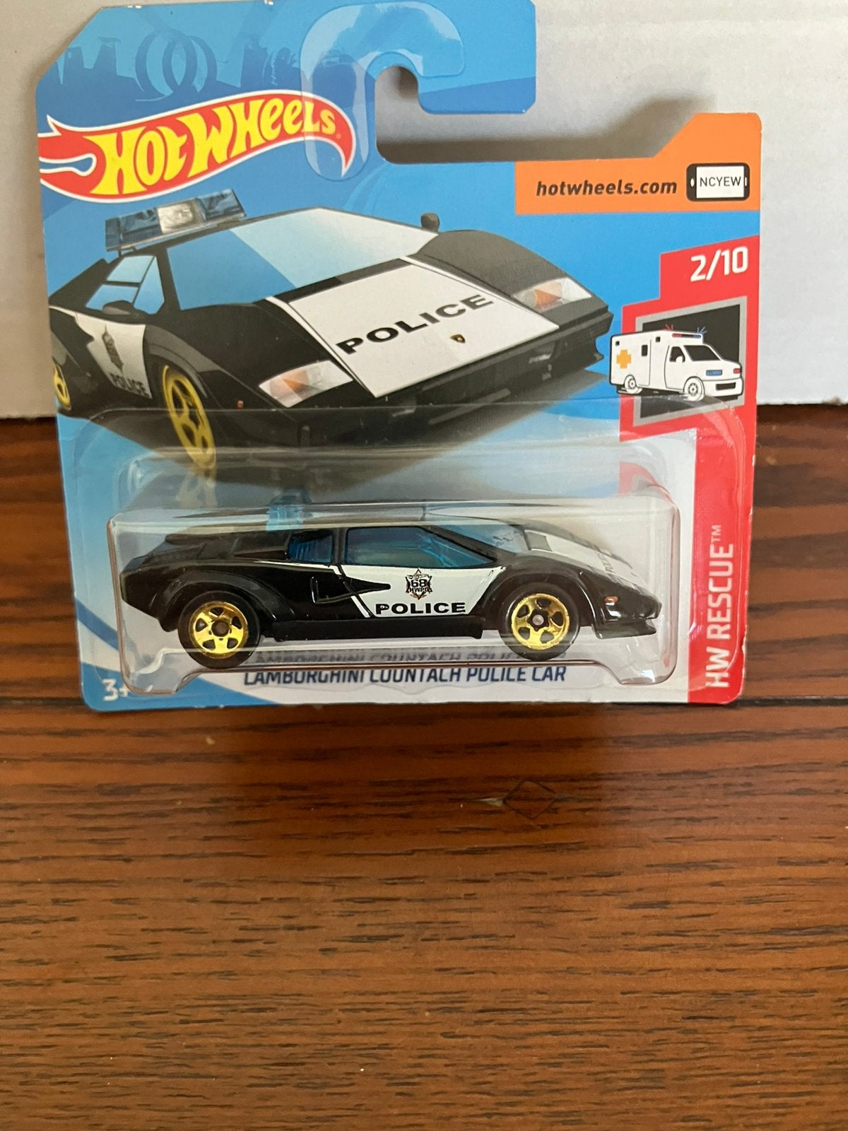 Hot Wheels Lamborghini Countach Police Car, Ophalen of Verzenden, Nieuw