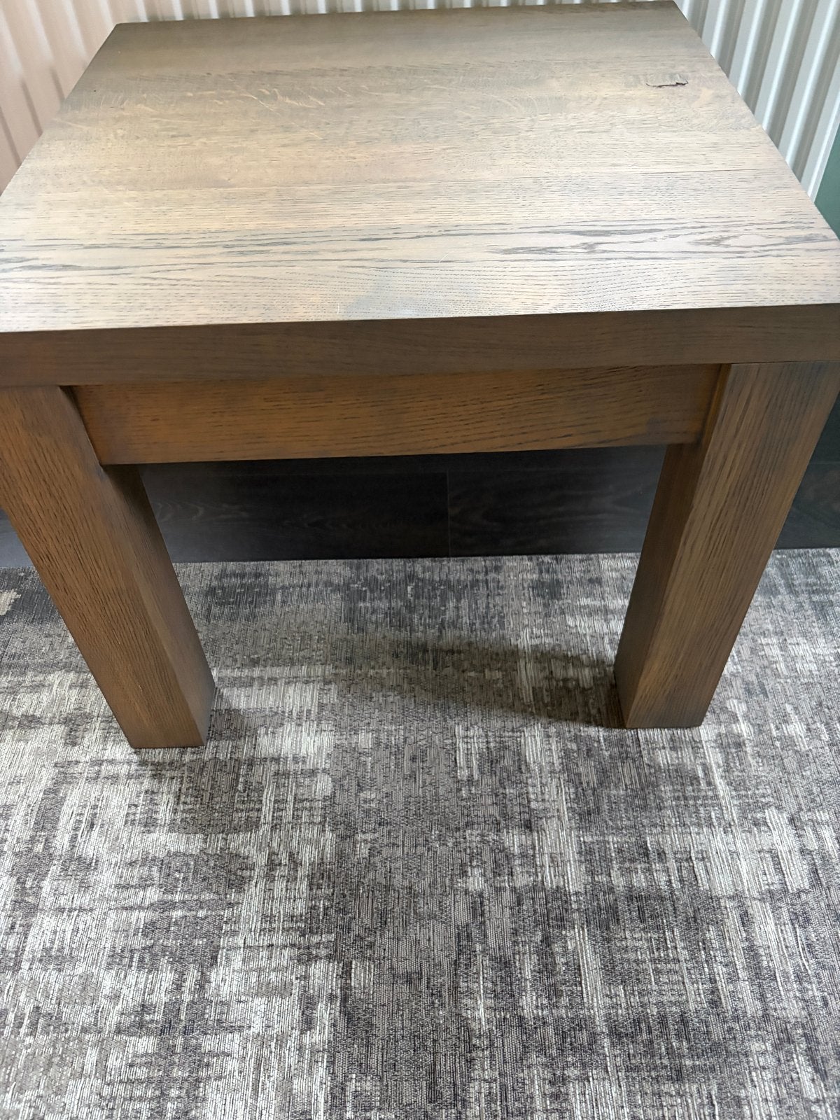 Bijzettafel zware kwaliteit 60x60cm, Huis en Inrichting, Tafels | Bijzettafels, Ophalen, Minder dan 45 cm, Gebruikt, Vierkant
