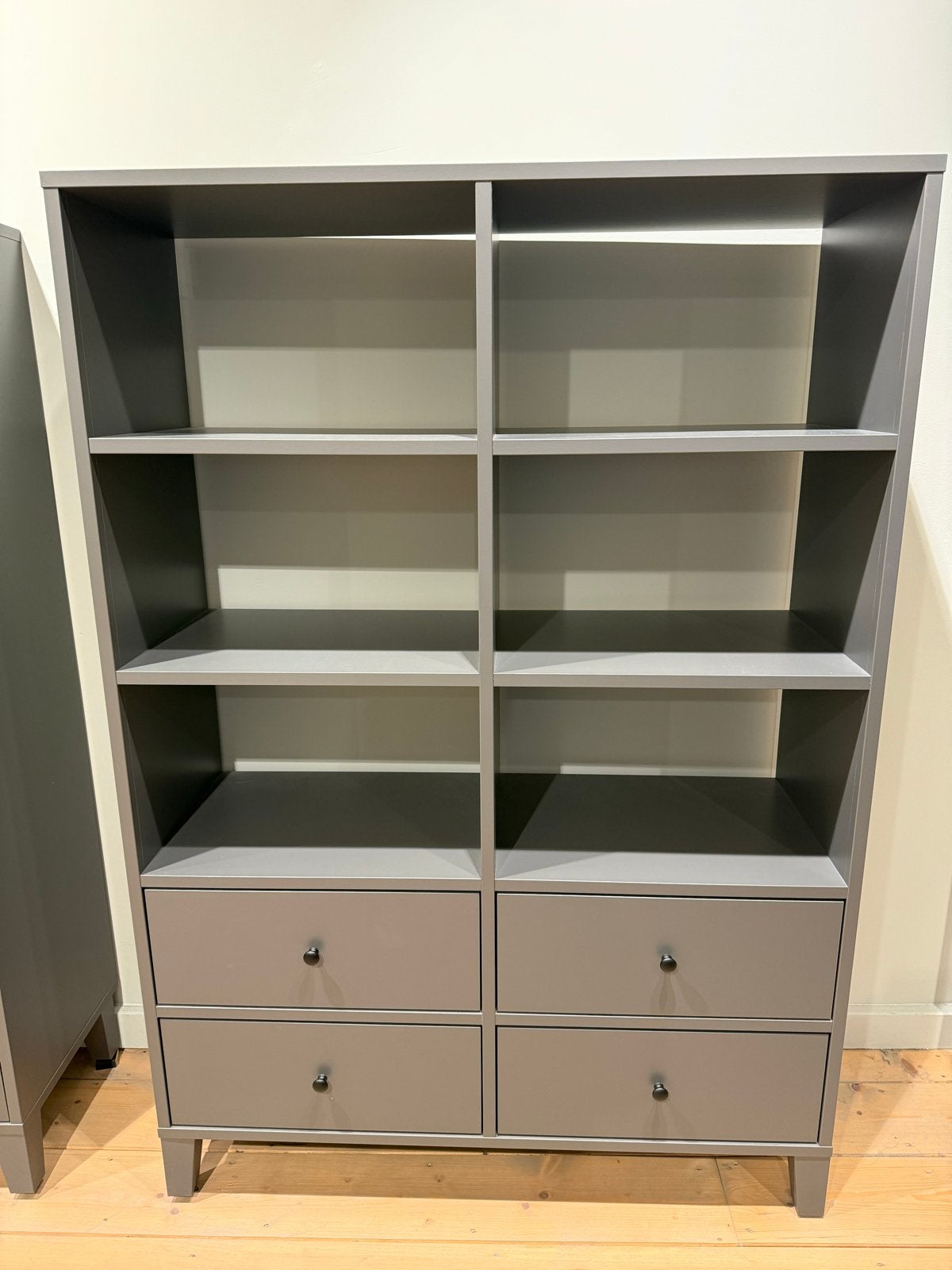 2 grijze IKEA Bryggja vakkenkasten met lades, Ophalen, Overige materialen, 50 tot 100 cm, Zo goed als nieuw