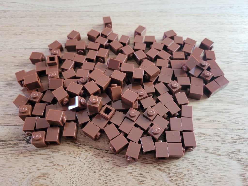 Partij J728=100x Lego stenen 1x1 Nieuw (Meerdere setjes)