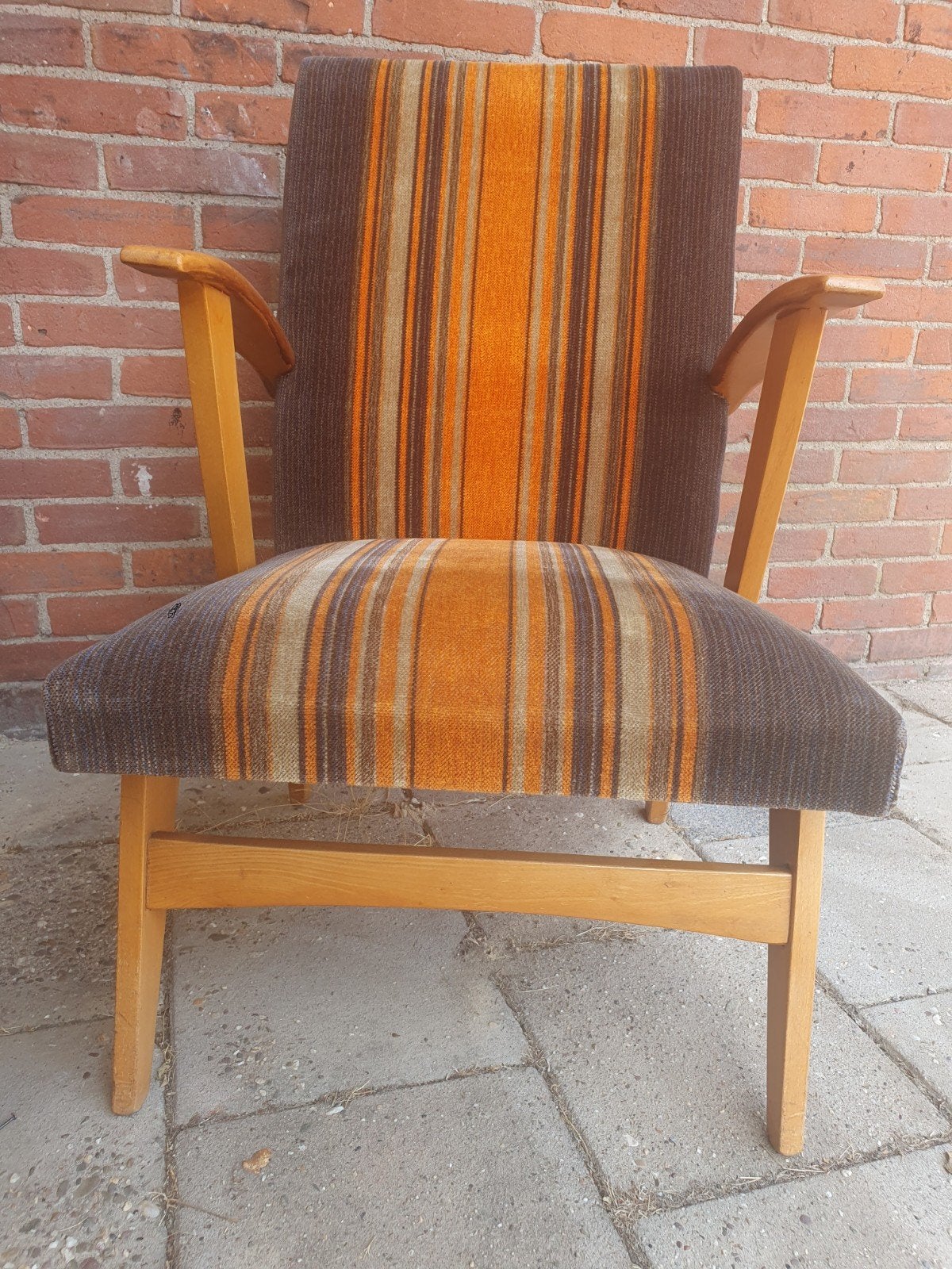 Twee vintage Fauteuis, Ophalen, Gebruikt, Sixties, 75 tot 100 cm