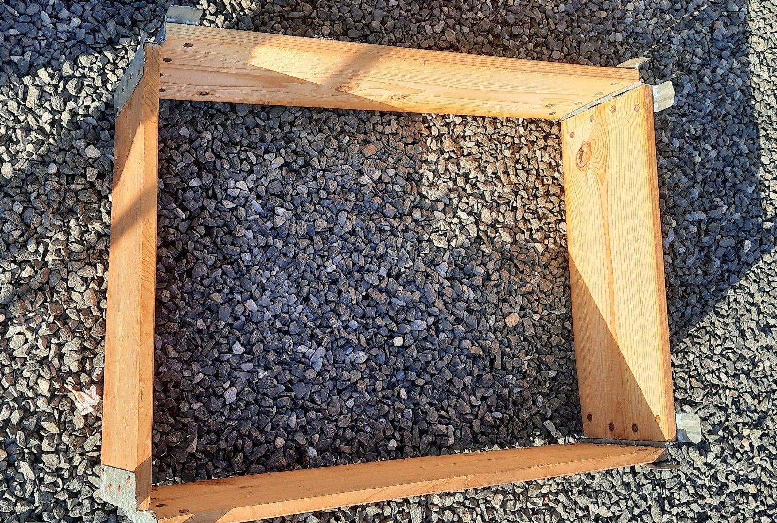 Inklapbare houten plantenbak / moestuinbak 60x60x23cm, Ophalen, Gebruikt, Minder dan 30 cm, Vierkant