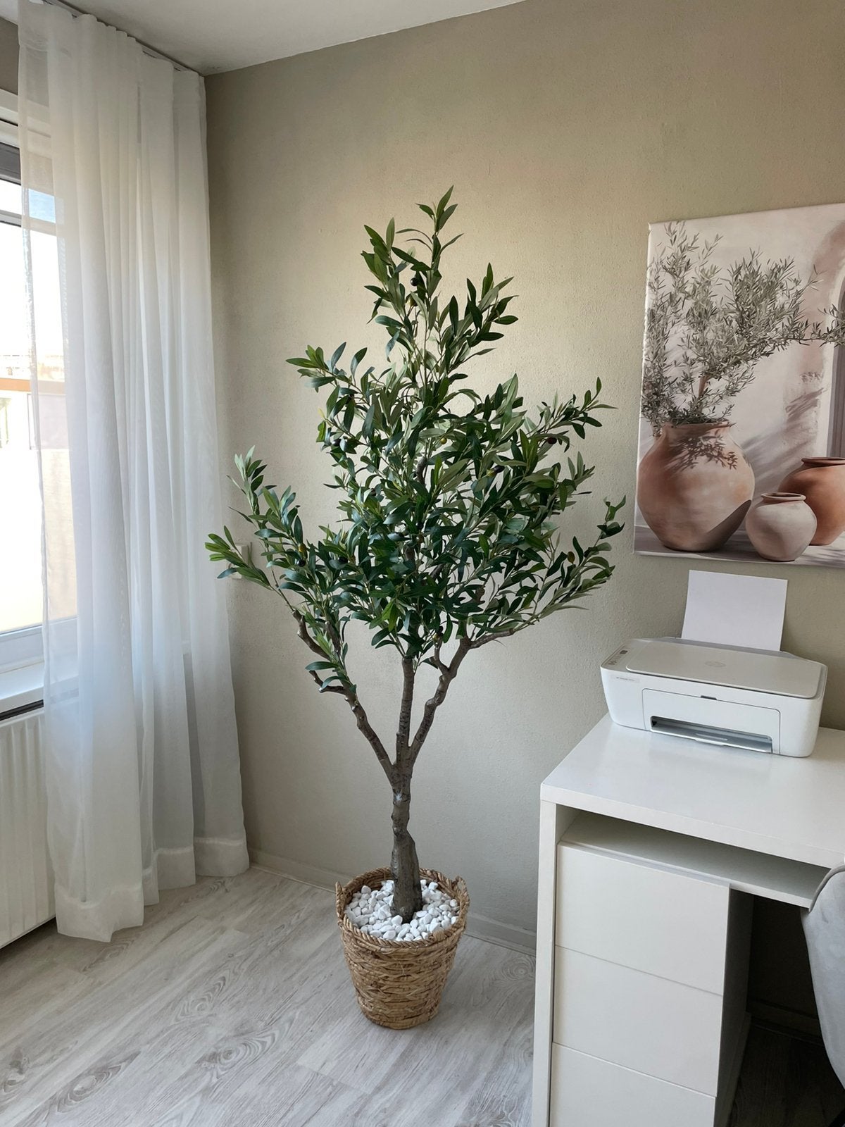 Kunst olijfboom 1.70 cm, Huis en Inrichting, Ophalen, Overige soorten, Halfschaduw, In pot