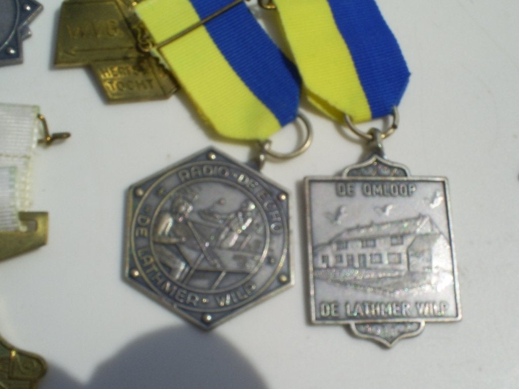 Wilp Twello 2 medaille De Lathmer Radio De Echo De Omloop, Ophalen of Verzenden, Overige materialen, Nederland