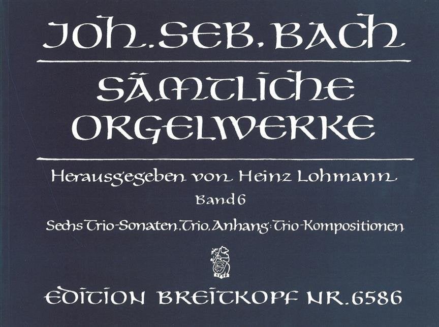 Joh. Seb. Bach - Edition Breitkopf Nr. 6586 - Band 6, Orgel, Klassiek, Ophalen of Verzenden, Zo goed als nieuw