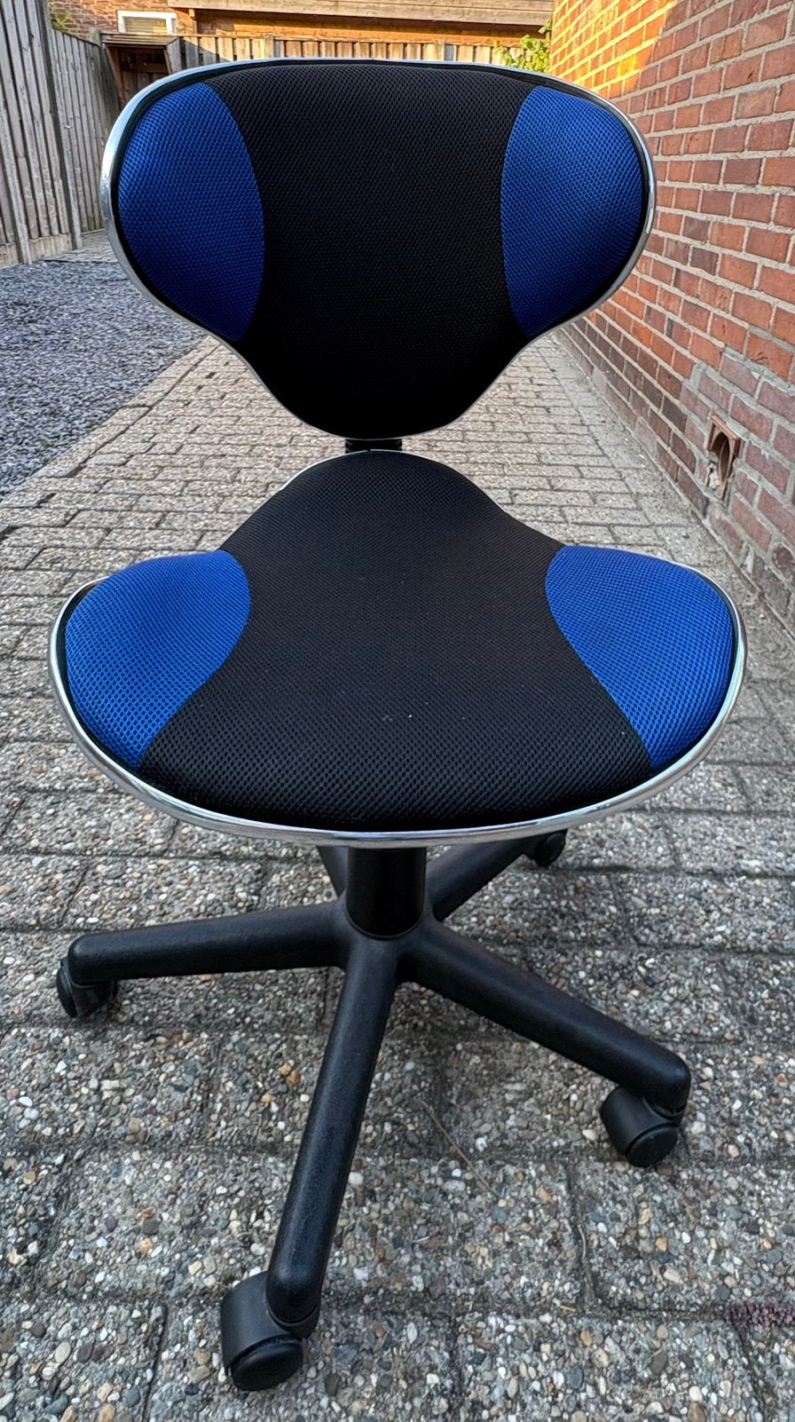 Bureaustoel, Ophalen, Gebruikt, Blauw, Bureaustoel