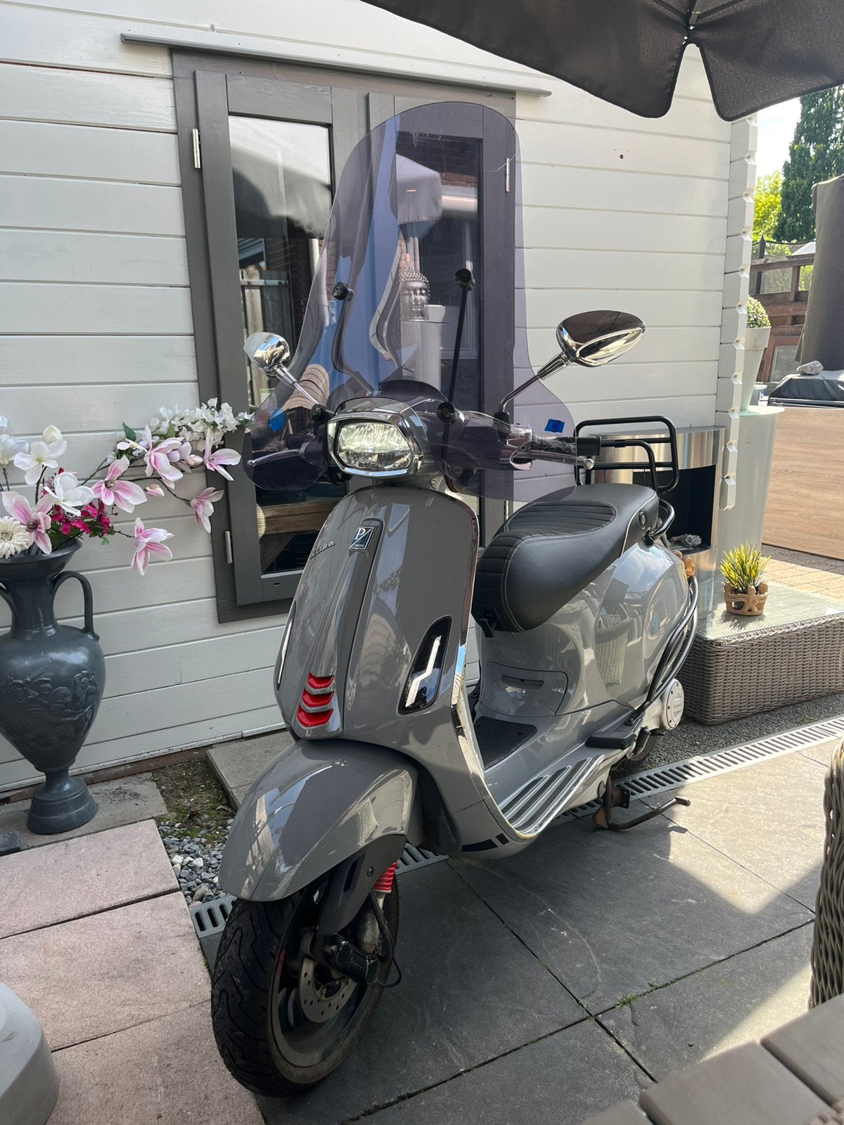 Vespa Sprint - Nardo Grey - 2018 - Scooter - Led verlichting, Fietsen en Brommers, Ophalen, Gebruikt, Overige modellen, Maximaal 25 km/u