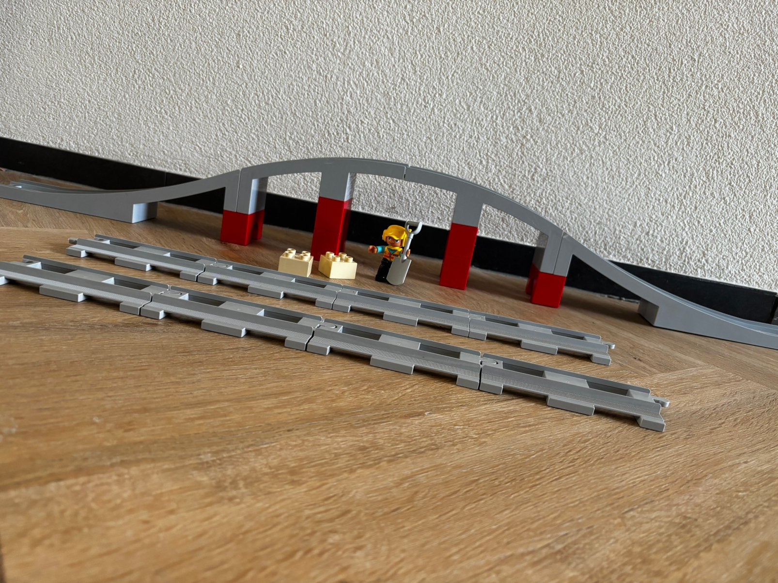 Duplo treinsets 2x + extra rails en brug, Ophalen of Verzenden, Zo goed als nieuw, Complete set, Duplo