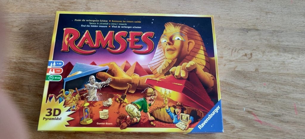 Ramses bordspel van Ravensburger - Zo goed als nieuw, Hobby en Vrije tijd, Gezelschapsspellen | Bordspellen, Een of twee spelers