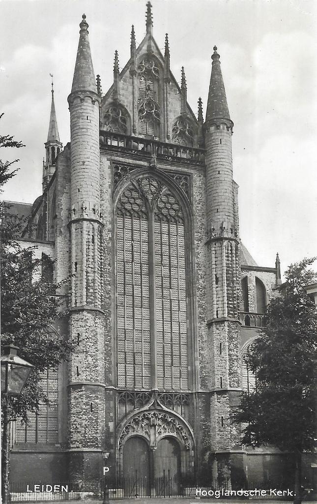 AK Leiden - Hooglandsche Kerk., Verzenden, 1920 tot 1940, Gelopen, Zuid-Holland