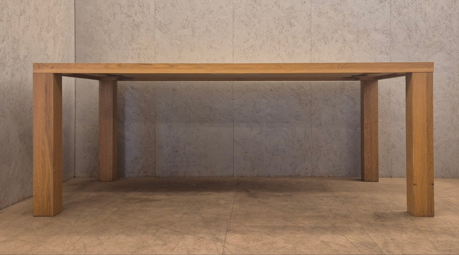 Bert Plantagie Pure eiken eettafel 200 x 100 cm, Ophalen, Gebruikt, Eikenhout, 200 cm of meer