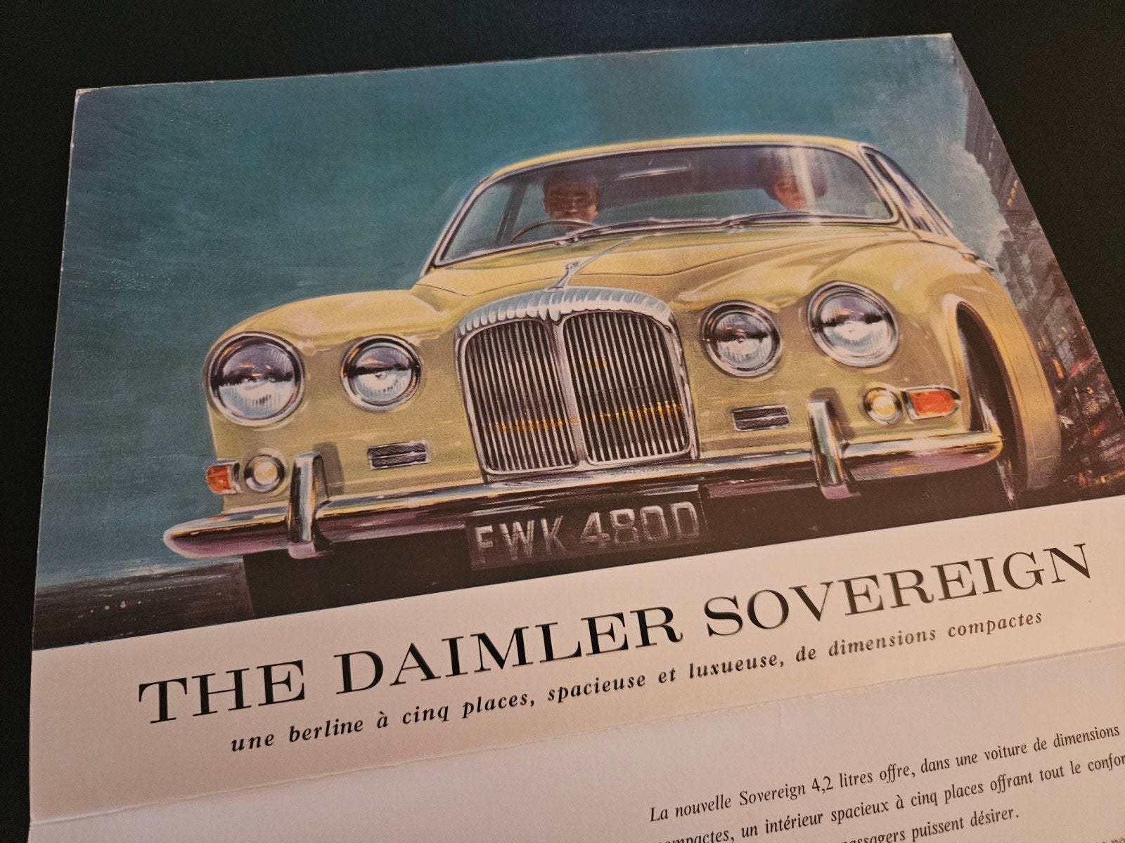 Brochure Daimler Sovereign, Ophalen of Verzenden, Zo goed als nieuw, Overige merken