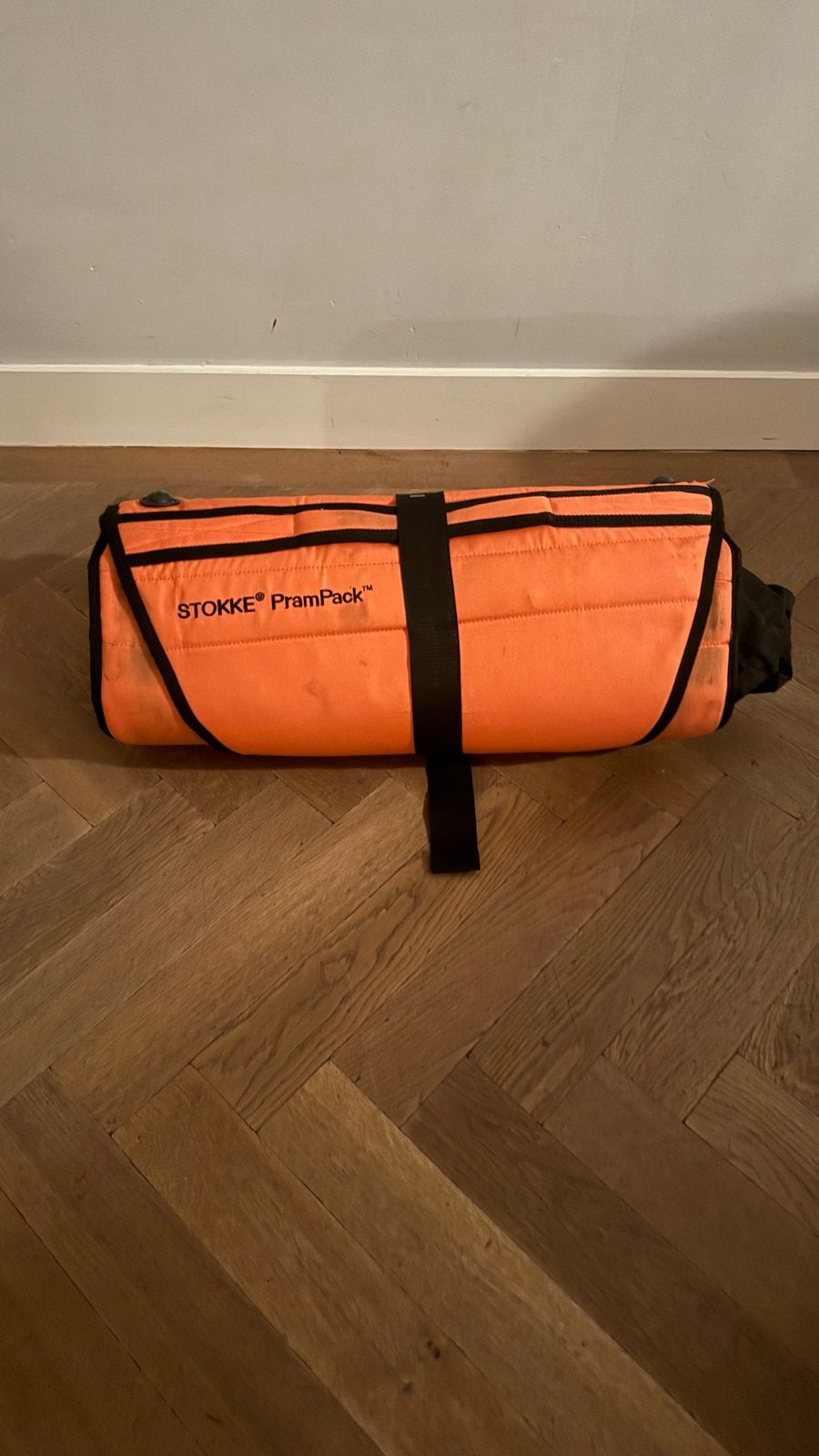 Stokke PramPack - Oranje/Zwart, Ophalen, Gebruikt, Kinderwagen, Overige merken