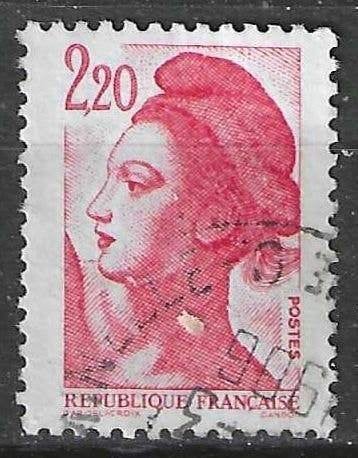 Frankrijk 1985 - Yvert 2376 - Liberte de Gandon - 2,2 F (ST), Verzenden, Gestempeld