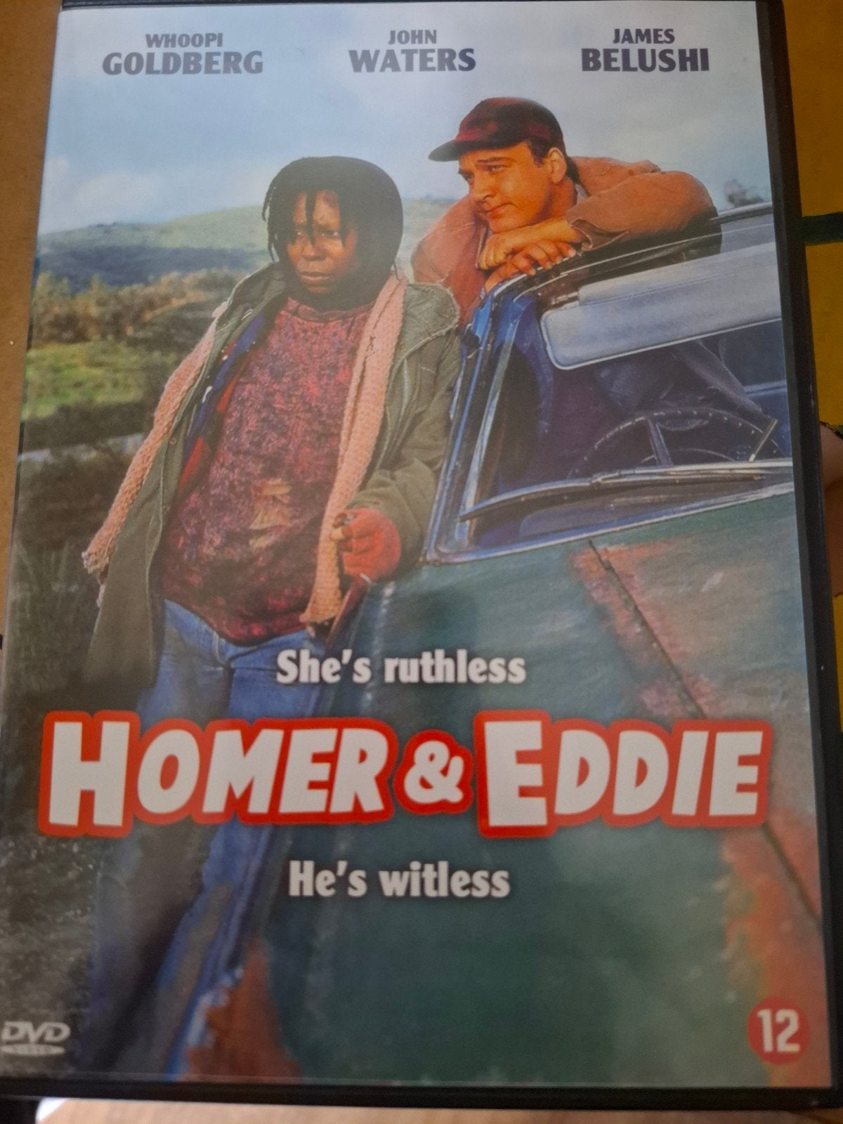 Homer & Eddie DVD - Whoopi Goldberg, James Belushi, Nederlands, Overige genres, Ophalen of Verzenden, Vanaf 12 jaar